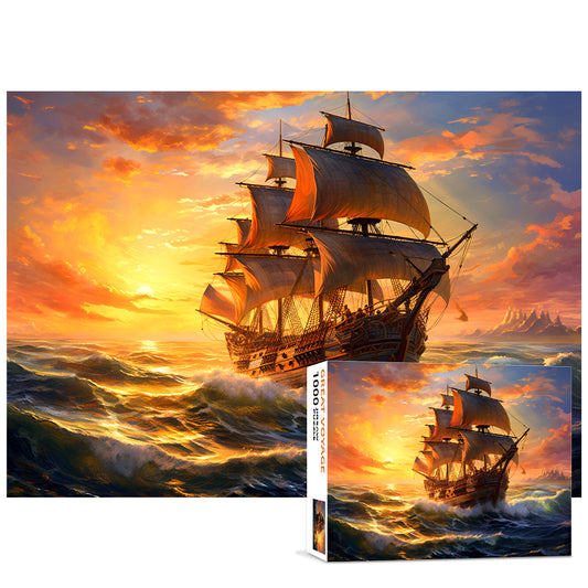 1000 Piece Jigsaw Puzzles - Great Sailing